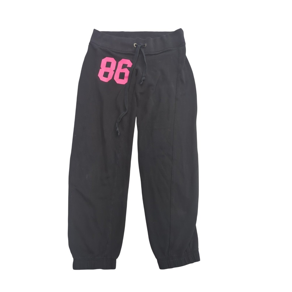 Victoria's Secret Pink Y2K 86 Spellout Sweatpants joggers Cuffed Campus XS